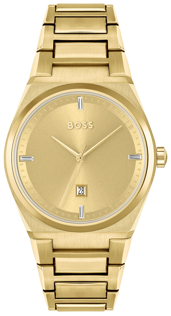 Hugo Boss Women\'s Watch 1502672 Steer Quartz Gold Stainless Steel 36mm BOSS Steer 1502672 - watchesonline.com main image 3