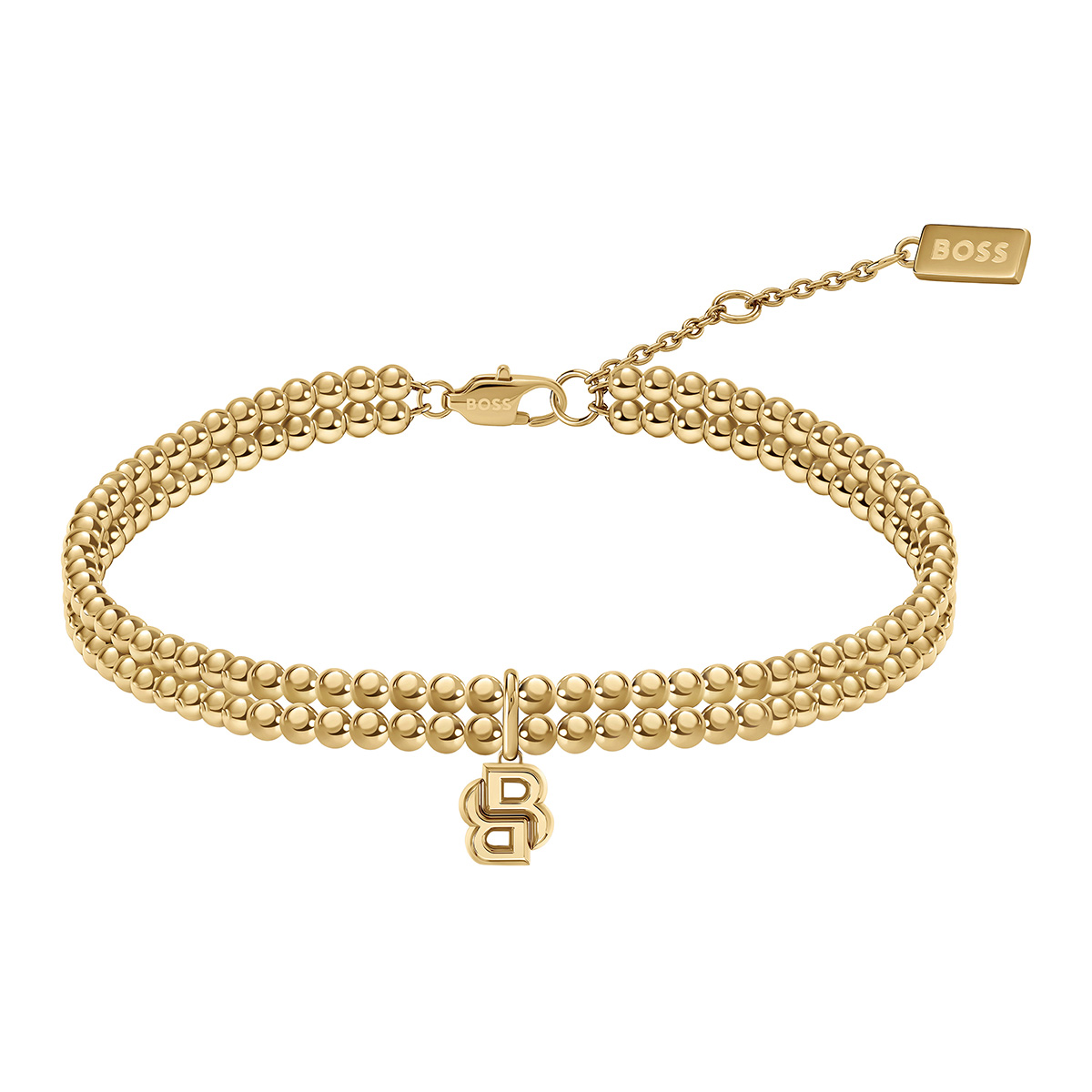 Boss Double B Beads bracelet gold-plated 1580869