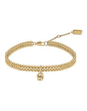 Boss Double B Beads bracelet gold-plated 1580869