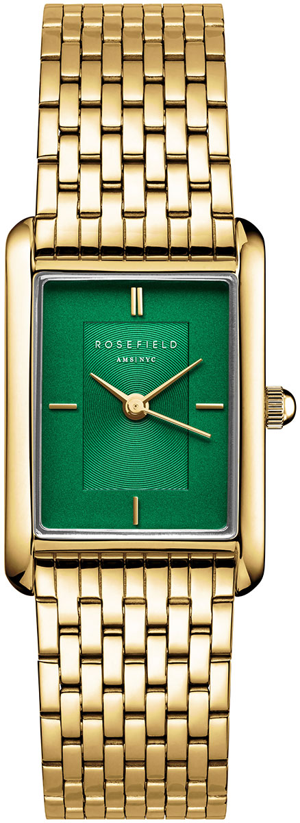 Rosefield Heirloom Emerald Dial Steel Gold HEGSG-H05