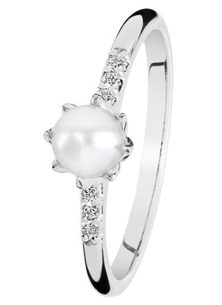 Kohinoor pearl ring Rosa 033-260V-06