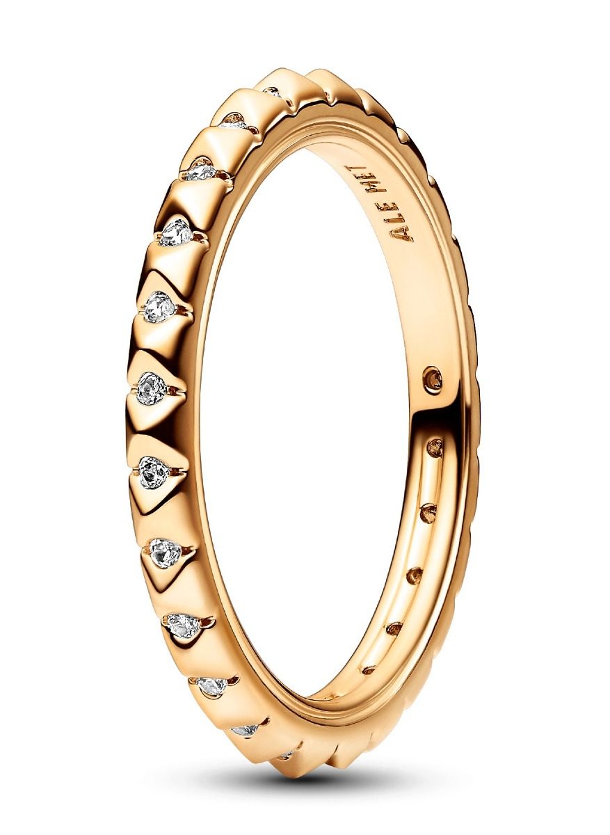 Pandora ME Pyramids 14k Gold-plated ring  162800C01