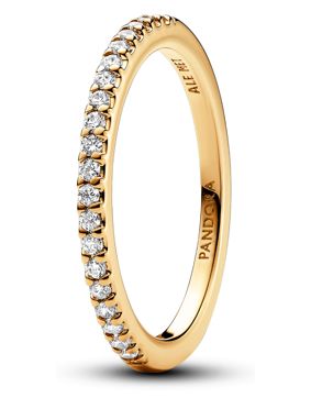 Pandora Timeless Stackable Sparkling Band 14k Gold-plated Clear cubic zirconia eternity ring 162999C01