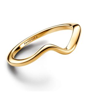 Pandora Timeless Non-stackable Polished Wave Ring 15k gold-plated