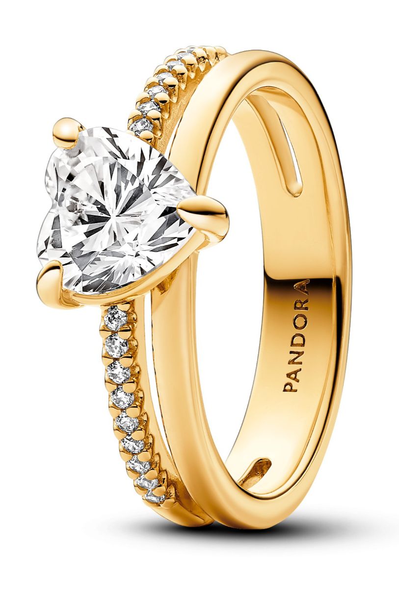 Pandora gold ring 14k deals