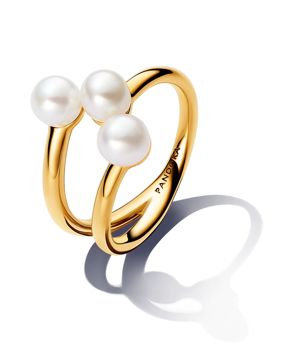 Pandora Essence 14k Gold-plated pearl ring 163285C01