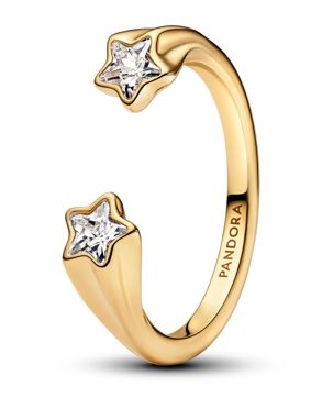 Pandora Moments North Star 14k gold plated ring 163582C01