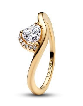 Pandora Timeless goldplated wave ring 163660C01