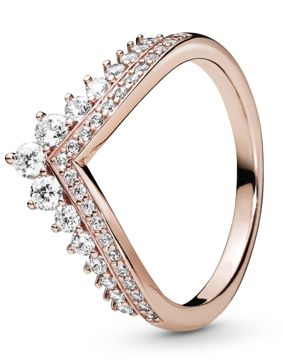 Pandora Rose Princess Wishbone ring 187736CZ