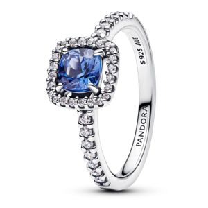 Pandora Timeless Halo silver ring blue 193555C01