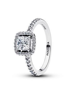 Pandora Timeless Sparkling Halo Silver Ring 193555C02