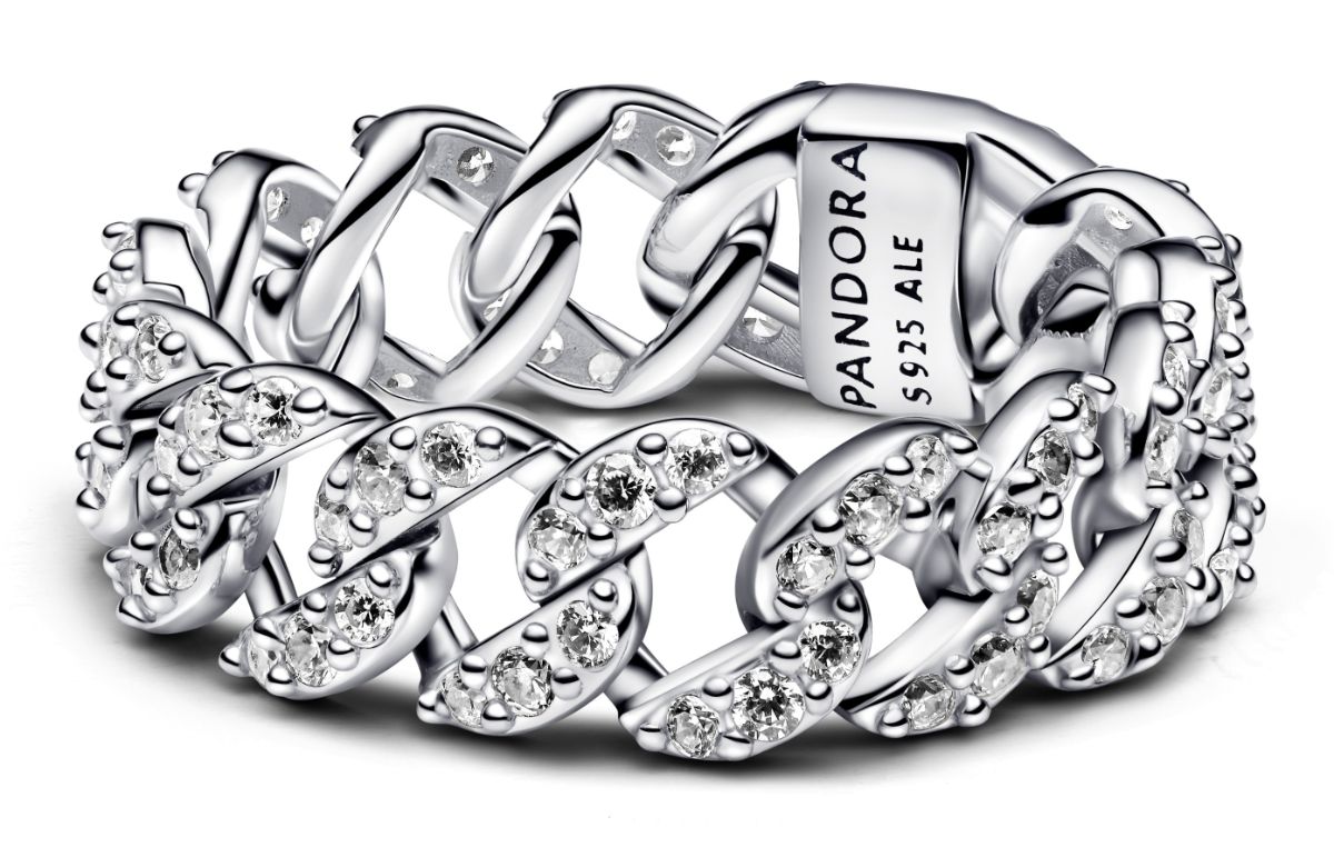 Pandora Timeless Cuban Chain silver ring 193557C01