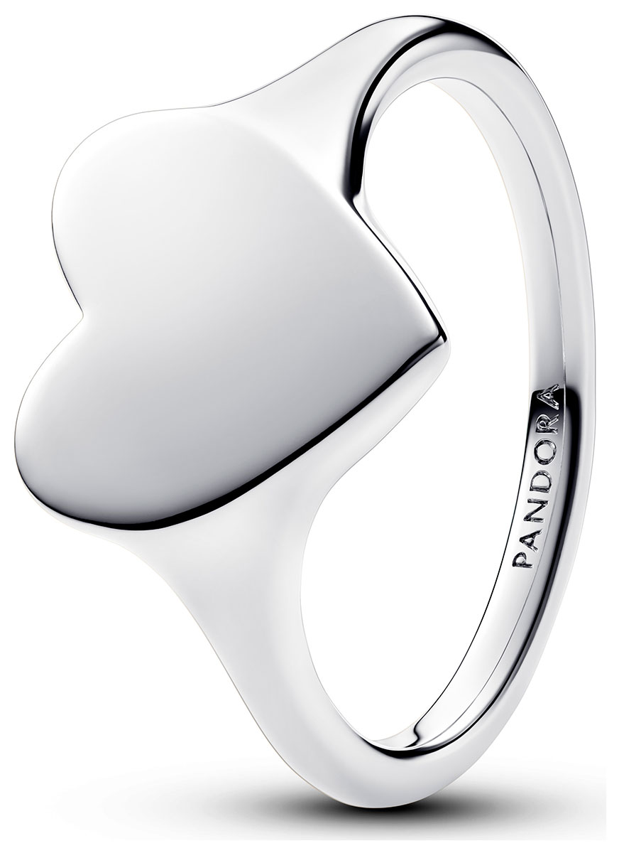 Pandora Moments engravable heart silver ring193988C00-50