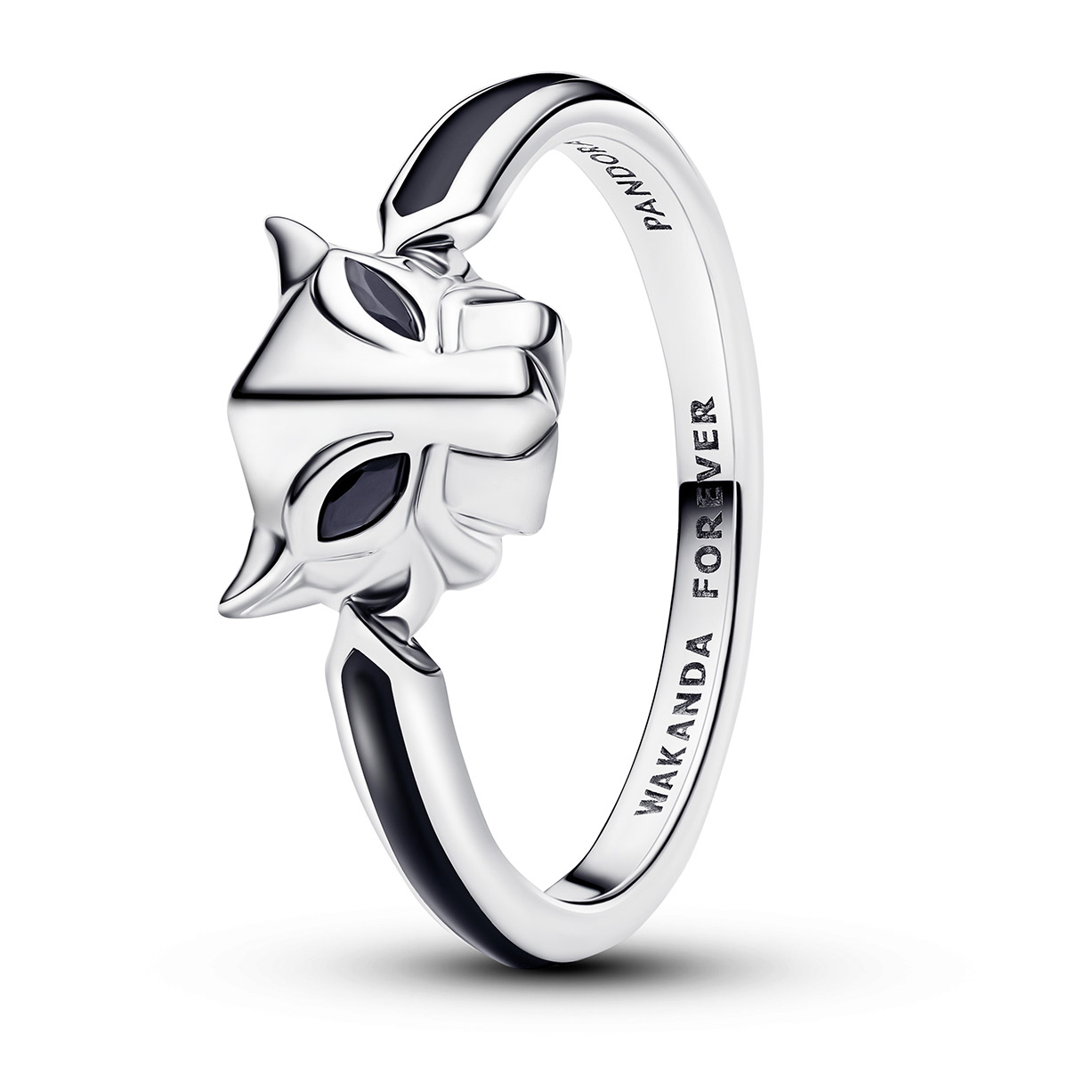 Pandora Marvel Black Panther Silver Ring 194223C01