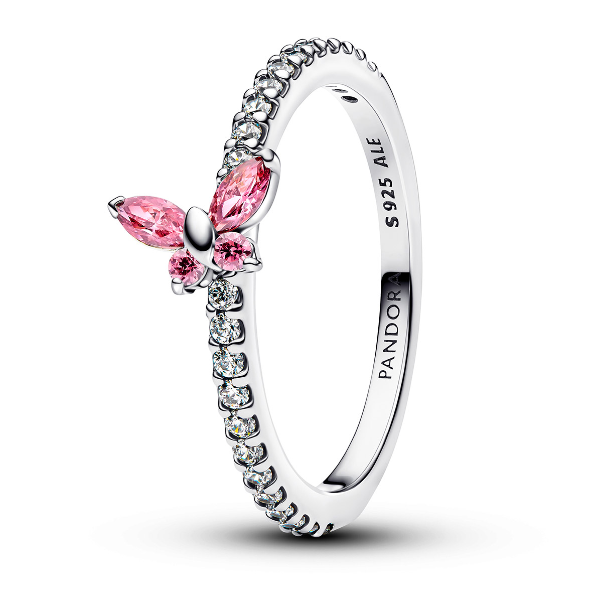Pandora Timeless Sparkling Pink Silver Ring 194269C02