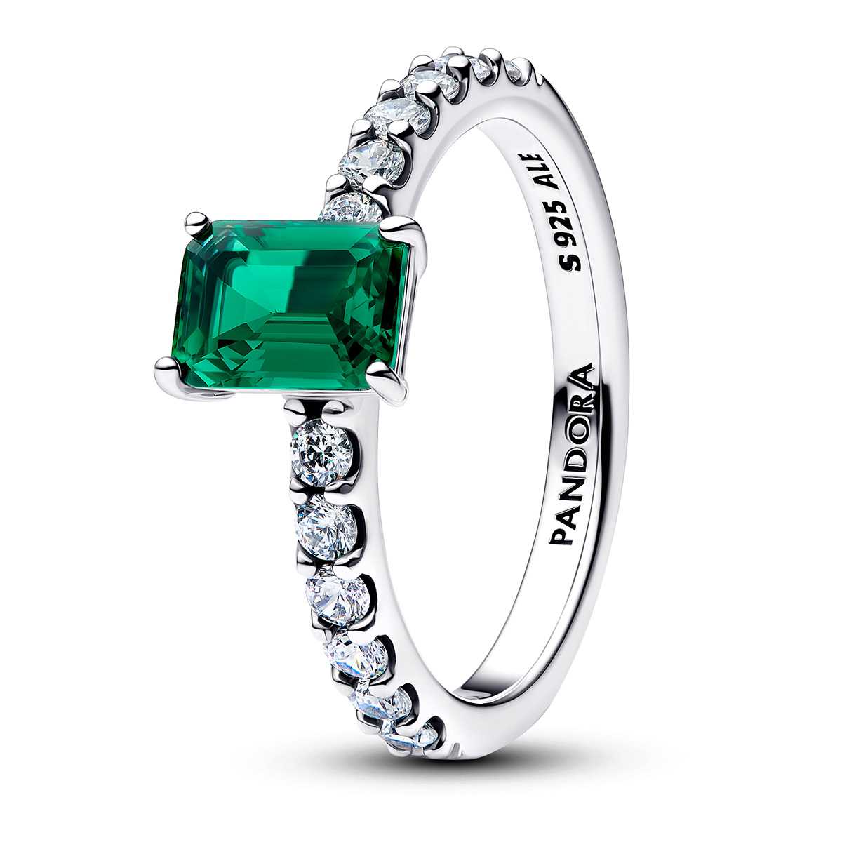 Pandora Timeless rectangular halo ring silver 194506C01