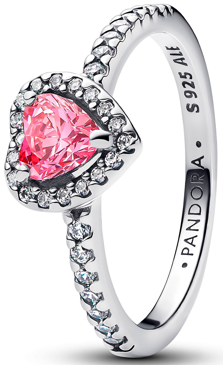 Pandora Timeless pink heartring 198421C03-54