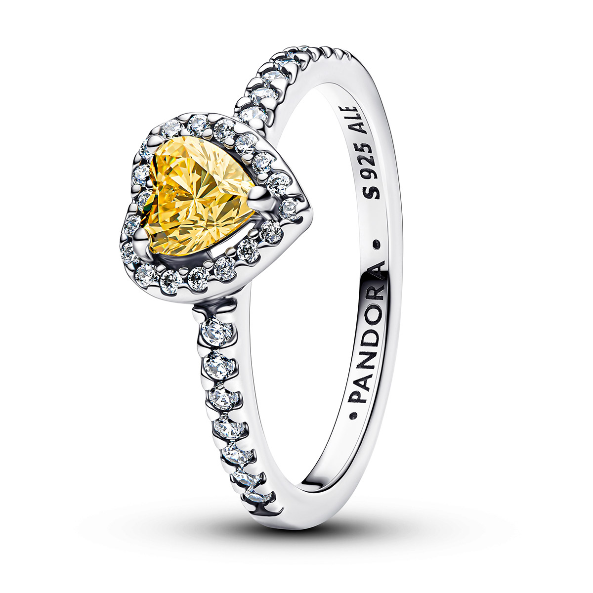 Pandora Timeless Sparkling Heart Silver Ring 198421C06-58