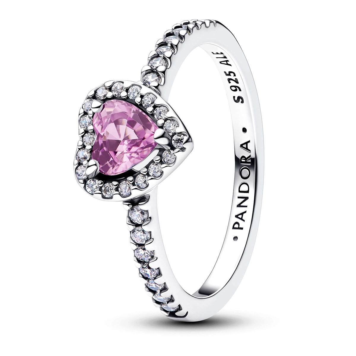 Pandora Timeless Elevated Light Purple Heart ring 198421C12