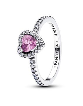Pandora Timeless Elevated Light Purple Heart ring 198421C12
