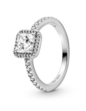 Pandora Square Sparkle Halo ring 198863C01