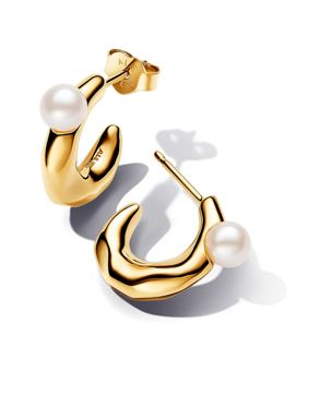 Pandora Essence 14k Gold-plated pearl earrings 263261C01