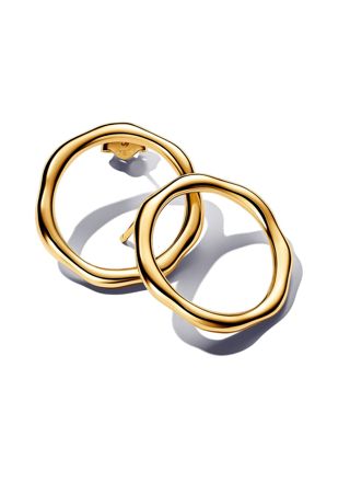 Pandora Essence 14k Gold-plated hoop earrings 263265C00