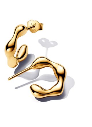 Pandora Essence 14k Gold-plated hoops 263269C00