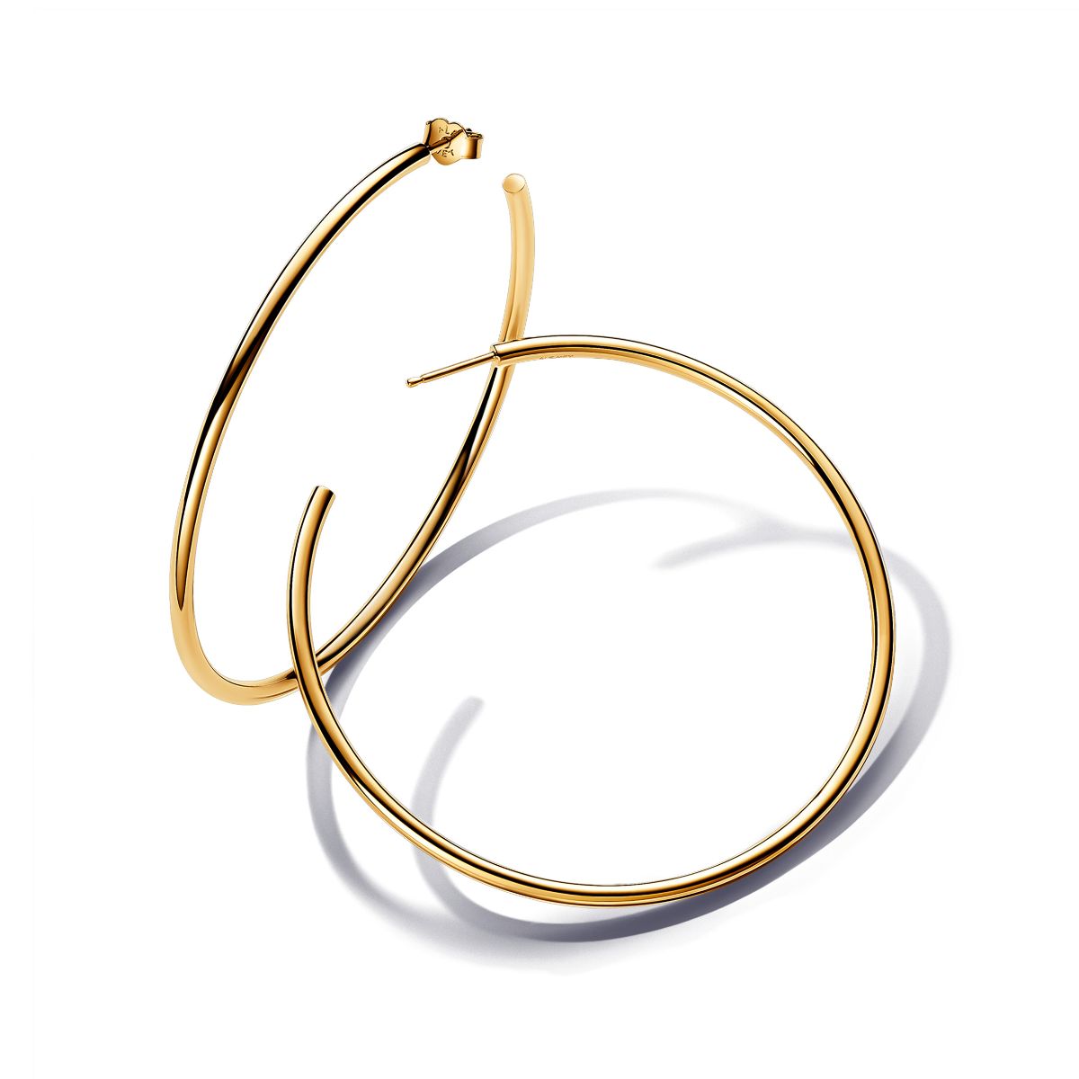 Pandora Essence 14k Gold-plated 65 mm hoop earrings 263312C00