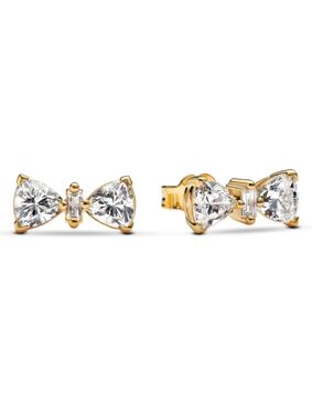 Pandora Timeless Bow 14k gold plated earrings 263507C01