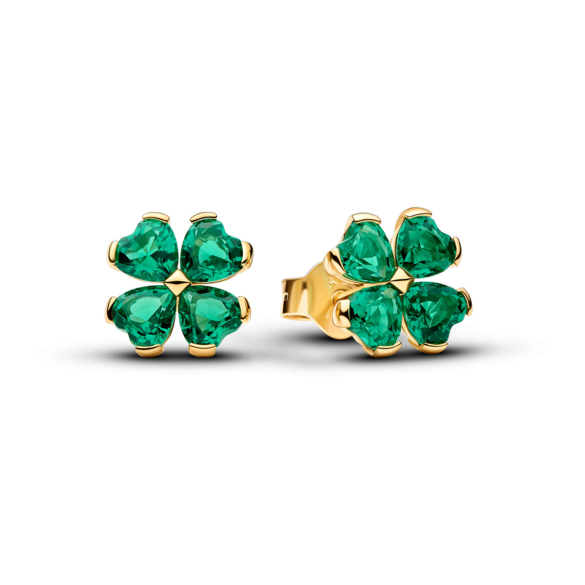 Pandora Timeless gold-plated clover earrings 264500C01