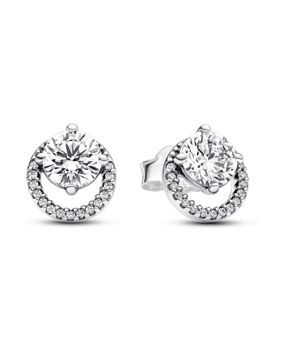 Pandora Timeless Sparkling Round Halo Stud Earrings Sterling silver earrings 291248C01