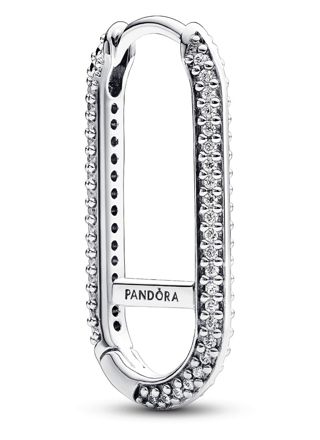 Pandora ME earring Extended Pave Link Sterling Silver 292796C01