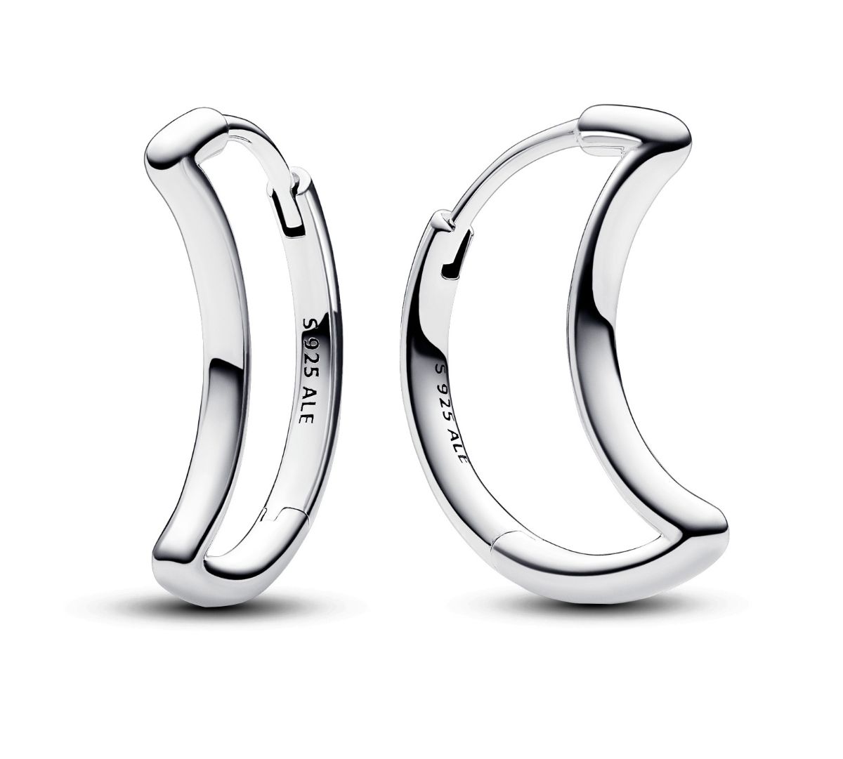 Pandora Moments Moon Sterling silver earrings 292989C00