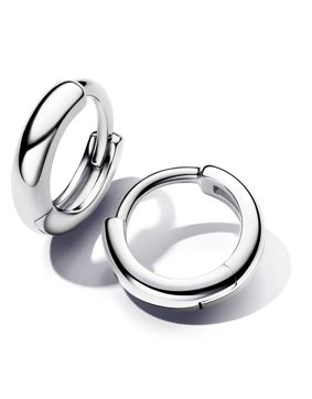 Pandora Essence Sterling silver huggie hoop earrings 293286C00