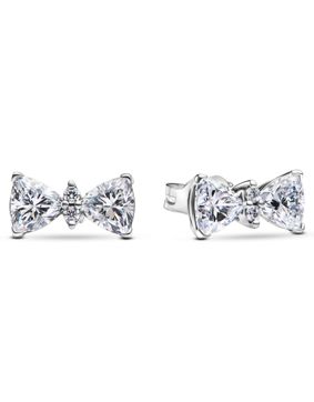 Pandora Timeless Bow earrings clear cz 293506C01