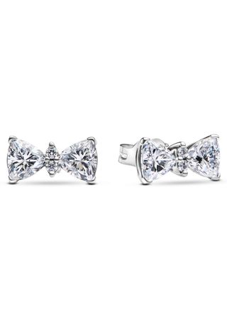 Pandora Timeless Bow earrings clear cz 293506C01
