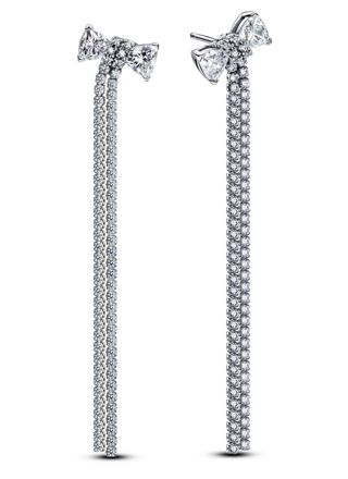 Pandora Timeless Pavé Bow Drop earrings 293544C01
