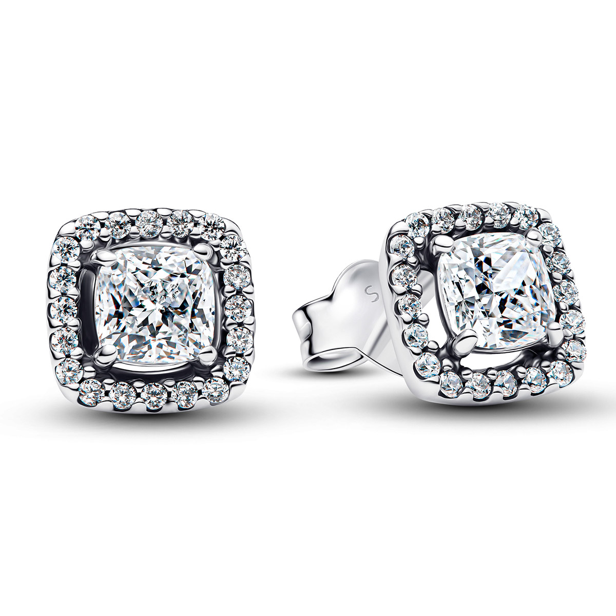 Pandora Timeless Halo Silver Earrings 293551C02