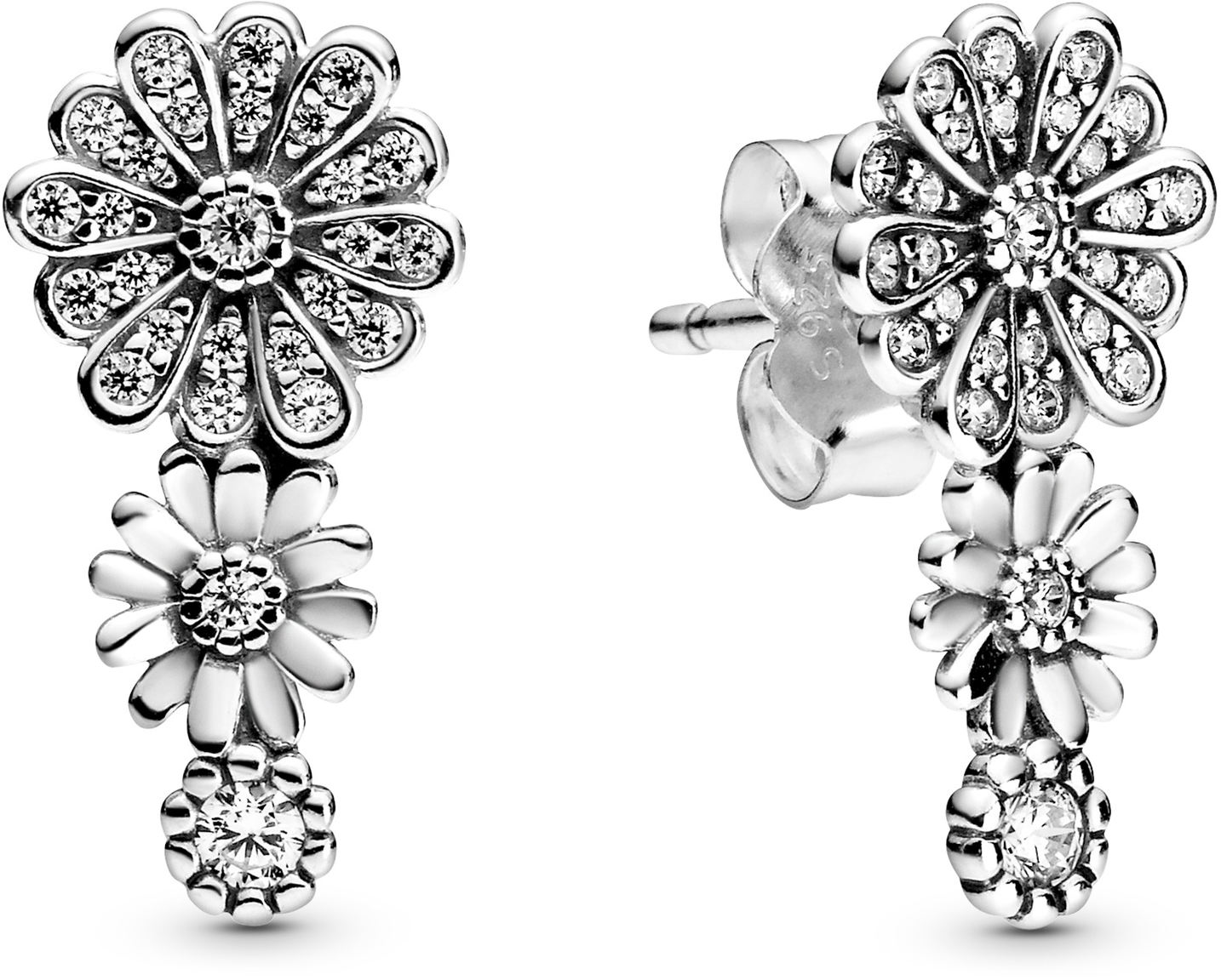 Pandora sparkling daisy trio earrings deals