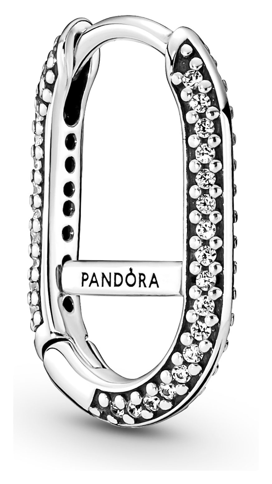 Pandora Me Earring Pavé Link Sterling Silver 299682C01