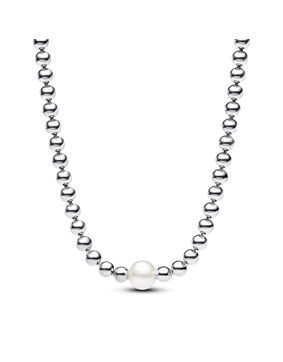 Pandora Timeless Pearls & Beads Collier Sterling Silver necklace 393176C01-45