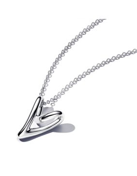 Pandora Essence Sterling silver heart necklace 393272C00-70