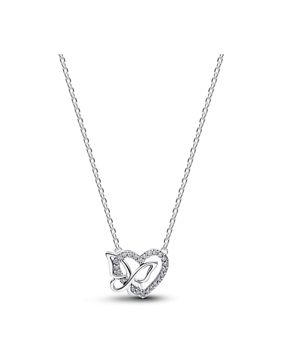 Pandora Moments heart necklace silver 394477C01-45