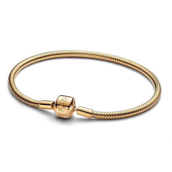 Pandora Moments Snake chain 14k gold-plated bracelet 563390C00