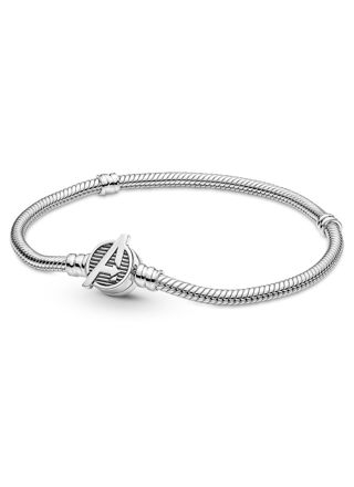 Pandora Marvel x Pandora The Avengers Logo Clasp Snake Chain Bracelet 590784C00