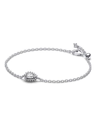 Pandora Timeless Sparkling Pear Halo Sterling silver bracelet 593001C01