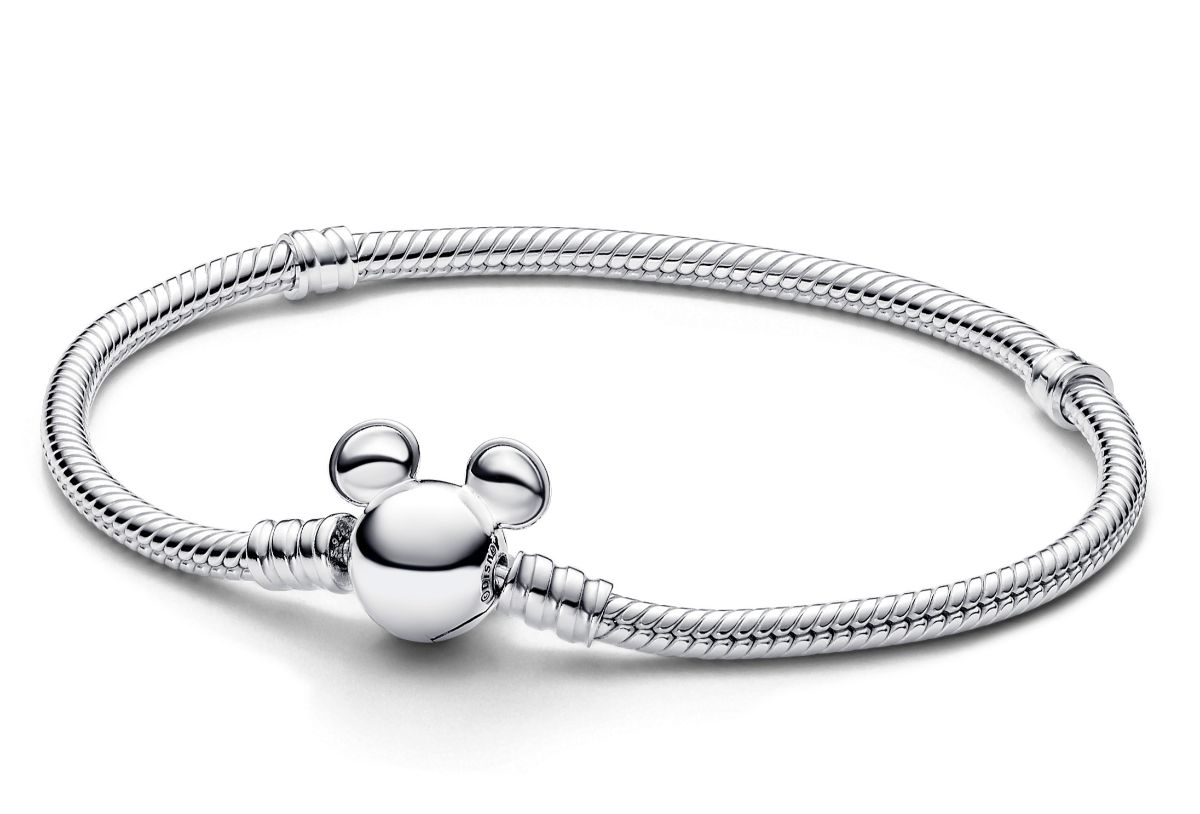Pandora Disney x Pandora Mickey Mouse Clasp Moments Snake Chain Bracelet Sterling silver bracelet 593061C00