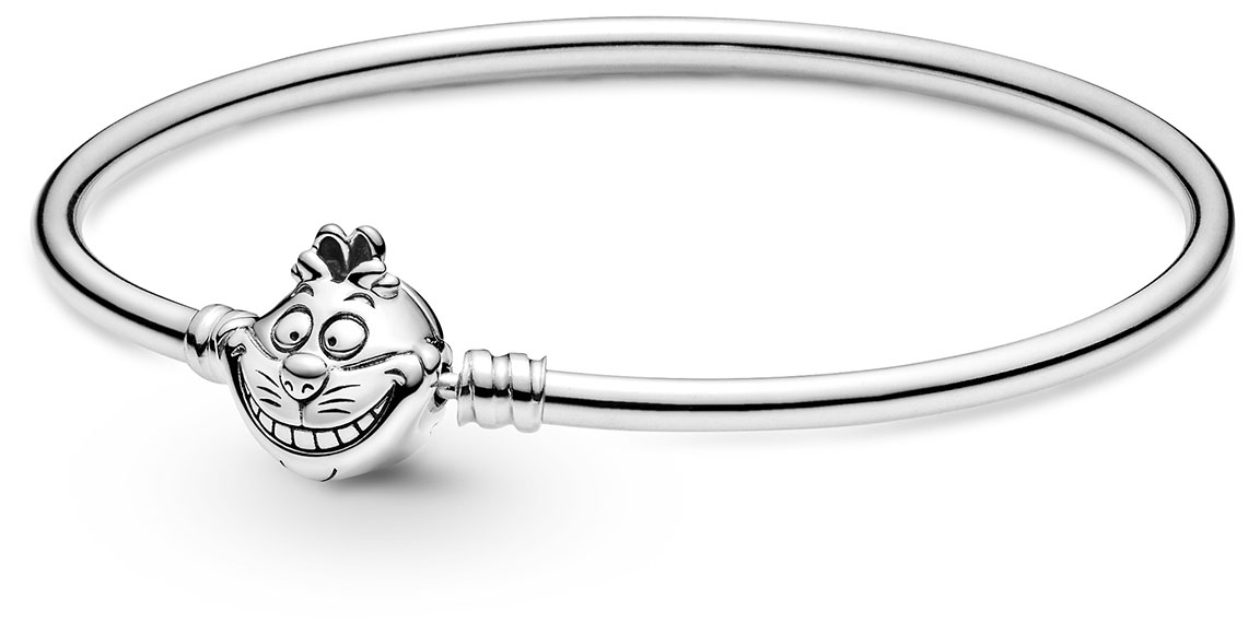 Pandora Moments Bracelet Disney Alice in Wonderland Cheshire Cat Clasp Bangle 599343C00 17