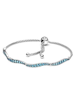 Pandora Blue Wavy Slider bracelet 599436C01